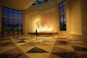 The rotunda of the hotel's state of the art convention center.