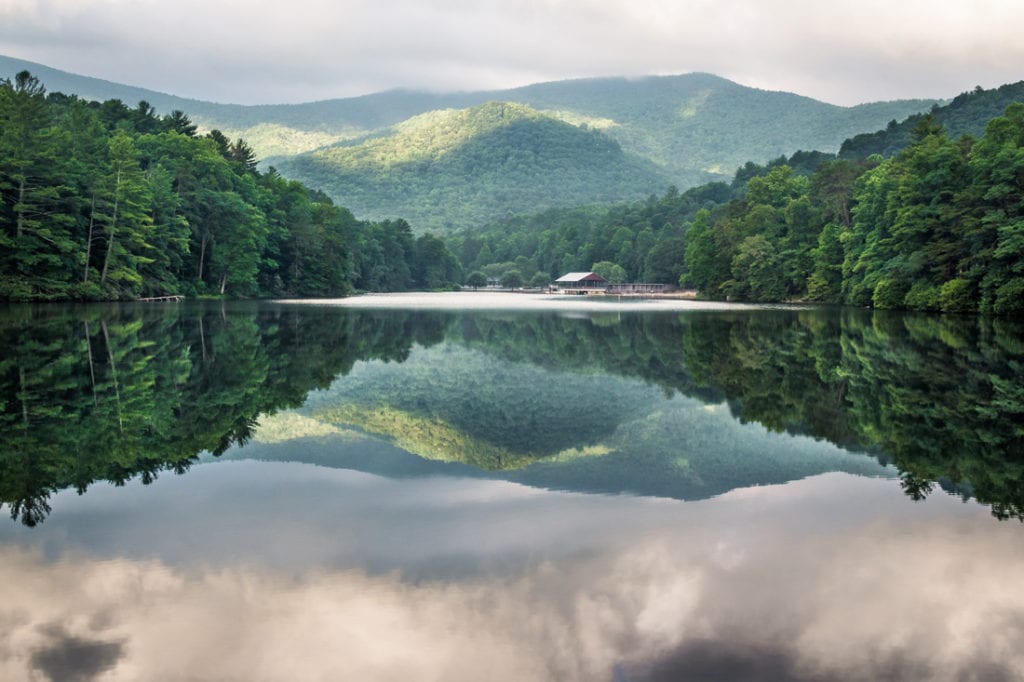 A 22-acre lake is one of the jewels in Vogel State Park, one of Georgia's oldest.
