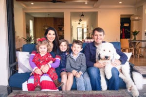 The Markley crew is happily settled in a Brookhaven new build that offers plenty of space for each member of the family.