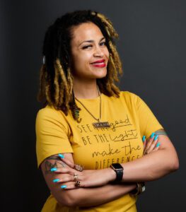 Shanique Worthey, CEO of I’m S.H.E. (Soul Healing Energy), incorporates crystals into her reiki practice.