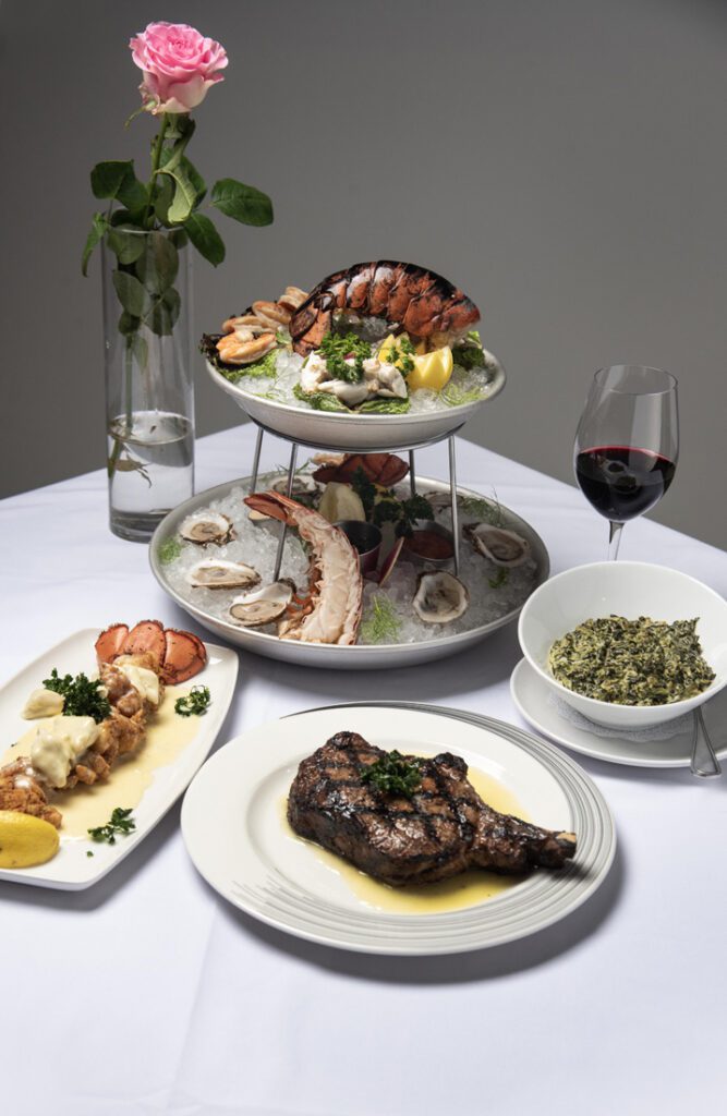 Nowak’s menu includes eight cuts of steak, as well as a full raw bar and a robust collection of seafood.