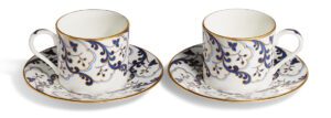 Valse Bleue Tea Cup and Saucer in Bone China