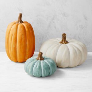 Outdoor Pre-Lit Faux Pumpkings