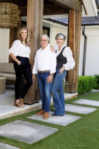 Lorraine Enwright (left) of Intuitive Dwellings worked with homeowners Bill and Susan Cavagnaro on the architectural and interior design.