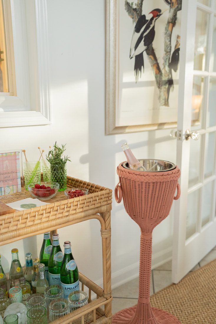 statement-making champagne stand by Varnish Collection