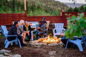 After a long day of outdoor adventures, chill out with burgers and brews at The Nugget Mountain Bar.