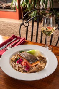 Coconut Thai salmon can be personalized to your spice level.