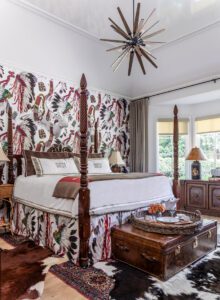 Most of the furnishings Susan brought from her previous home ended up in the Ralph Lauren-inspired guest suite.