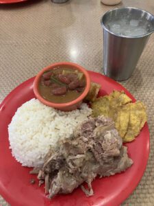Pulled pork paired with an ice-cold rum, cherry and lime beverage were palate pleasers.