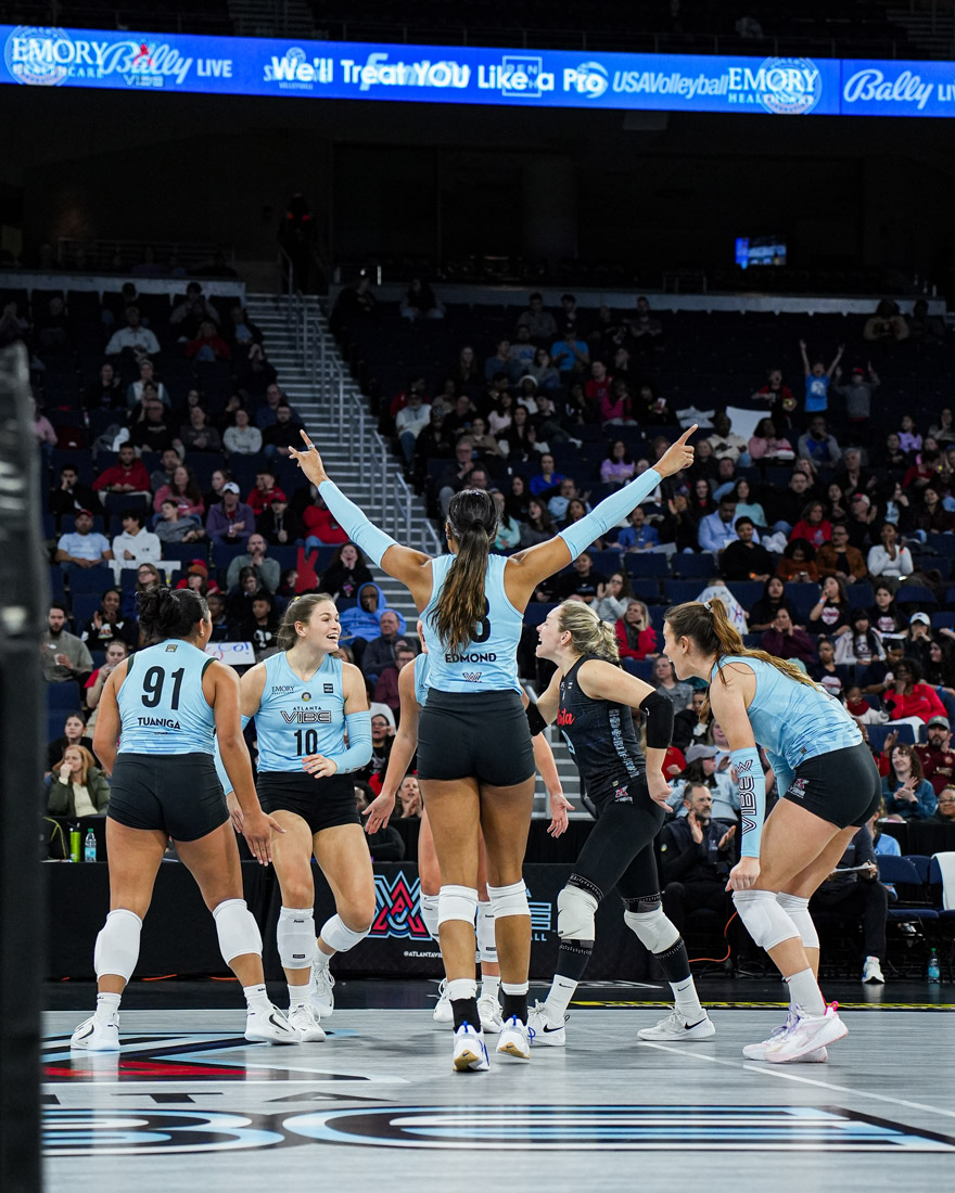 The Atlanta Vibe has set attendance records for women's volleyball.