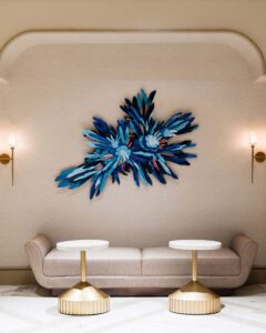 Original artworks are found throughout the refreshed hotel.