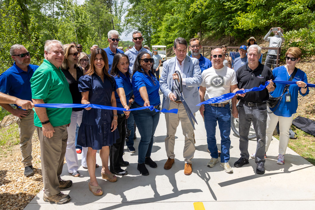 The first segment of Sandy Springs’ Springway trail opened in late spring.