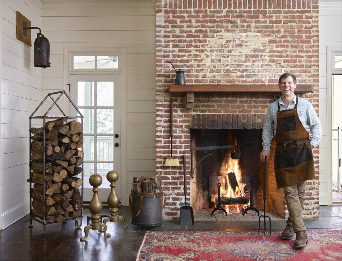 Self-proclaimed “fireplace nerd” Trey Miller - Southern Andiron
