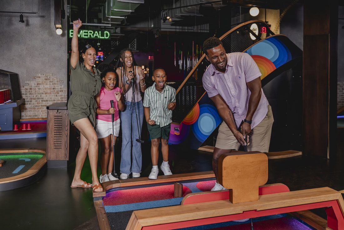 Hi-tech meets mini golf at Puttshack in Dunwoody and on the Westside.