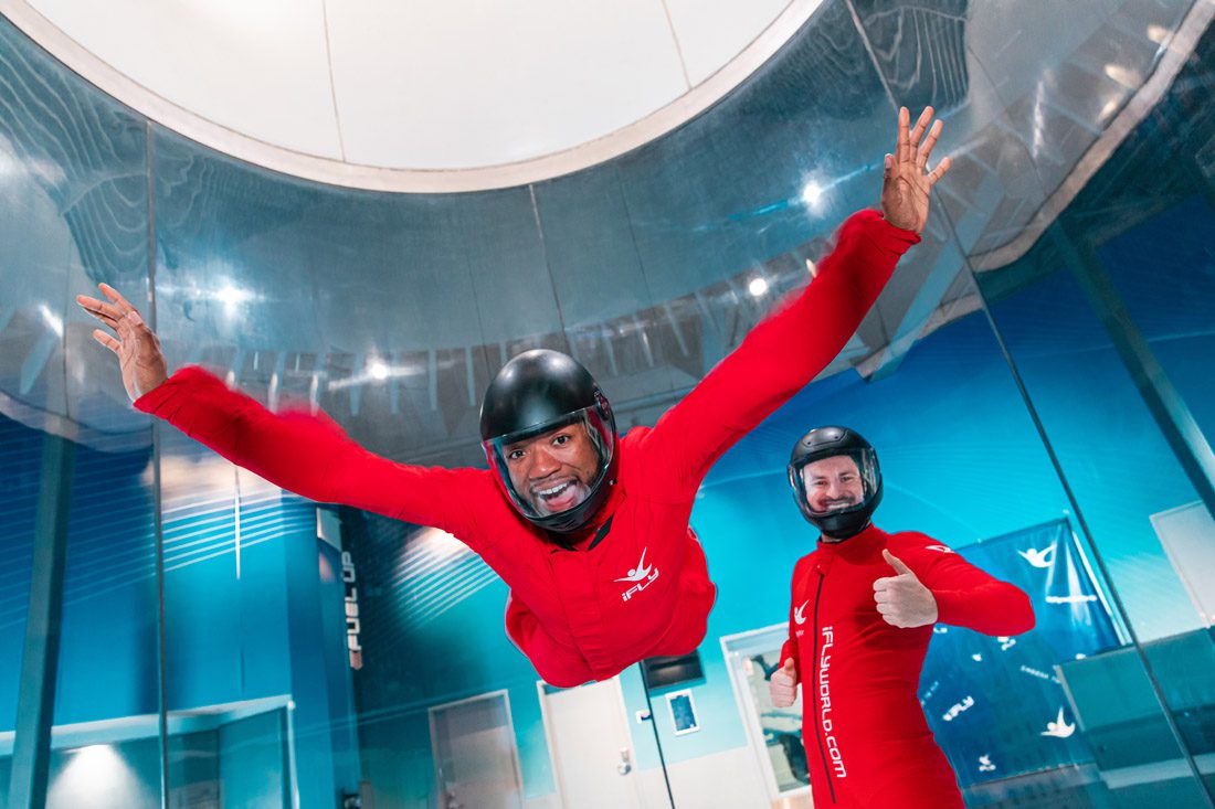 Psurro iFly takes skydiving indoors for the ultimate all-weather, no planes required experience.