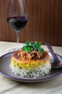 Herby sabzi polo is crispy/fluffy rice that pairs with anything.