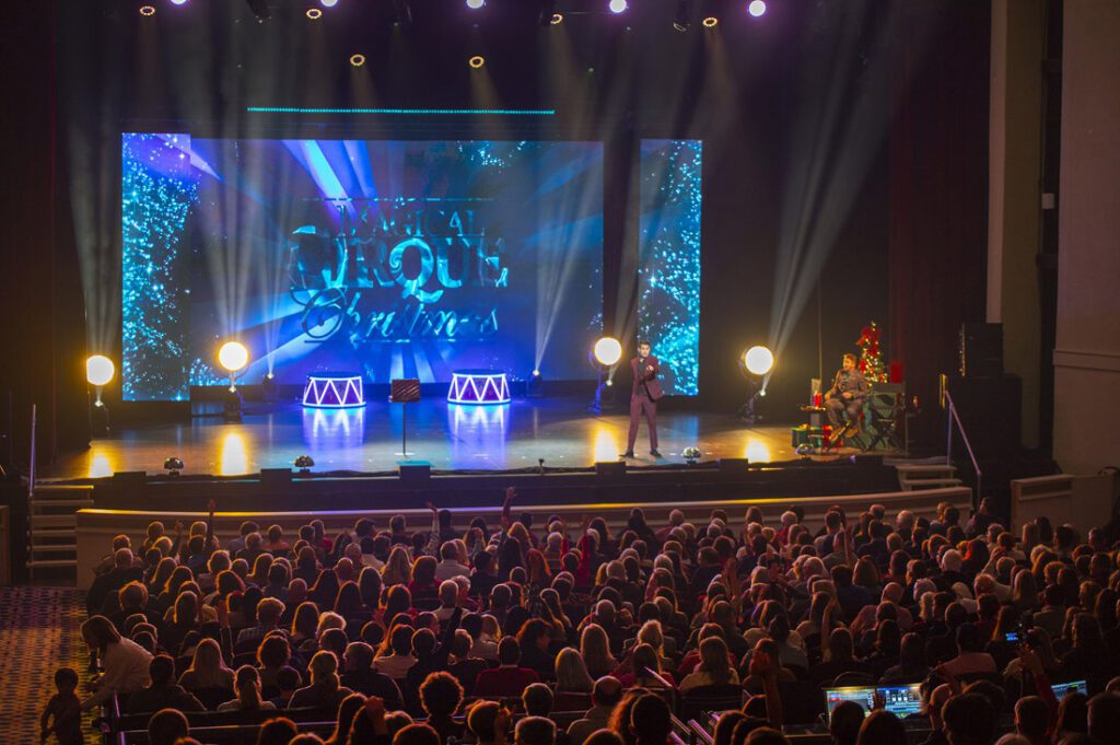 See holiday variety show A Magical Cirque Christmas for acrobatics and live music.