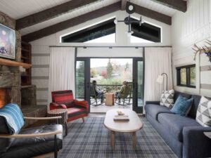 Cozy, individually decorated cabins are an ideal respite.