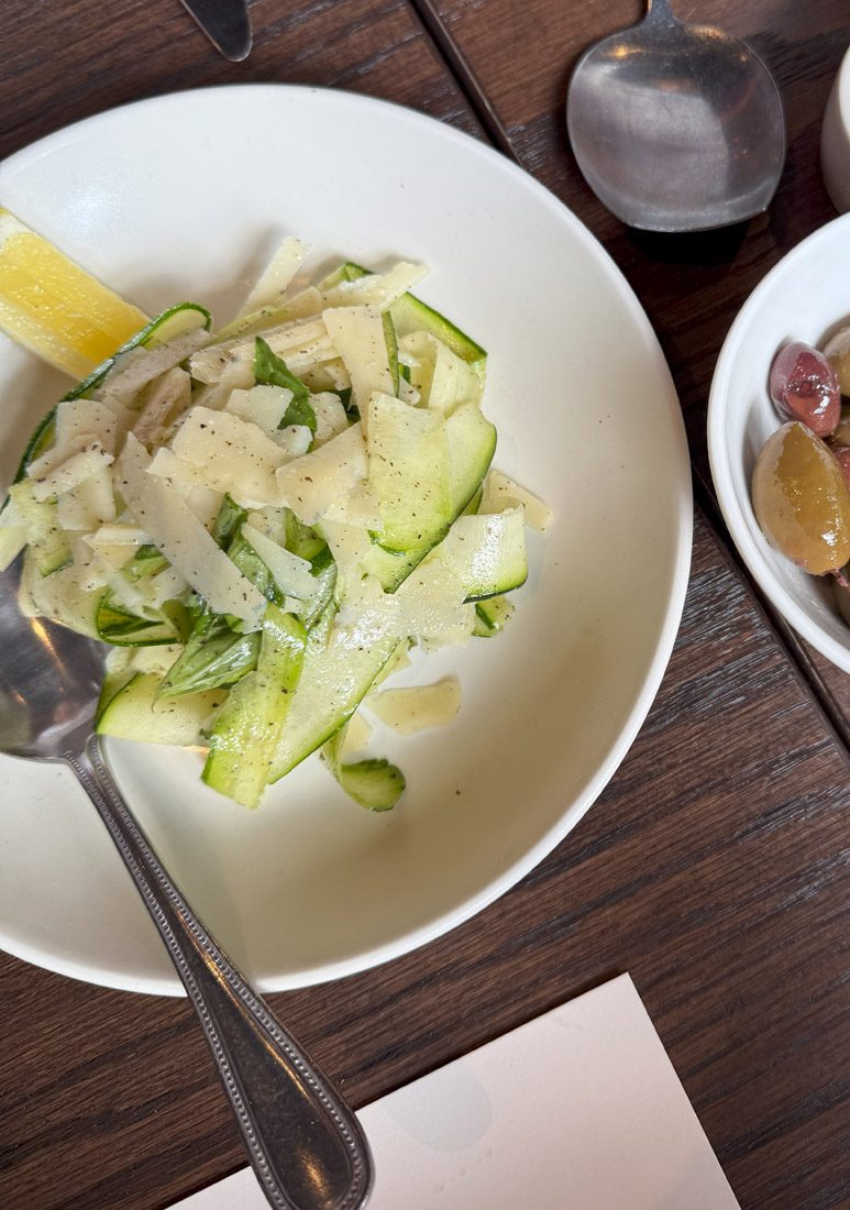 Chef Kevin Rathbun’s zucchini-parmesan salad