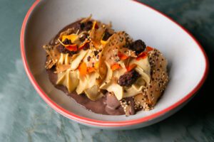 Chocolate de altura is a sundae loaded with flavor and texture.