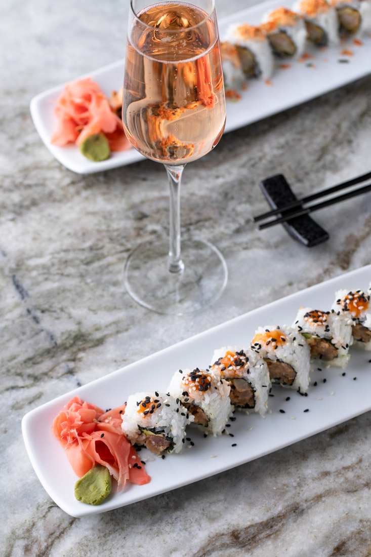 Sushi at Yebo works as a shareable starter or a meal on its own.