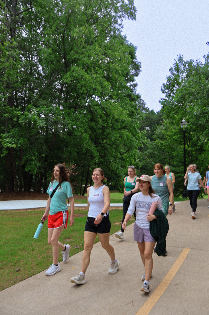 The walking group now has nearly 70 members, ranging in age from their 20s through their 70s.