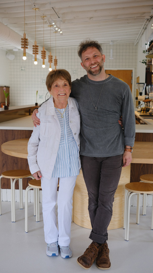Clinton Perry and his grandmother, Sammie Stell Wisinger.