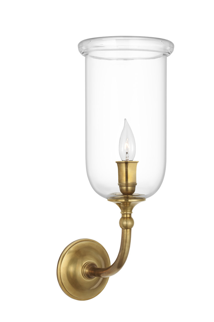 The Ralph Lauren for Visual Comfort Embers Hurricane Sconce