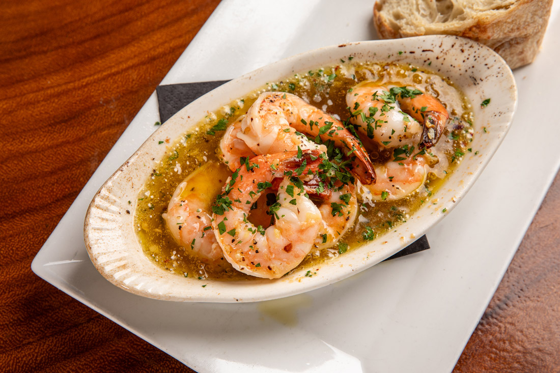 Terra Terroir's Gambas al Ajillo is packed with layers of flavor.